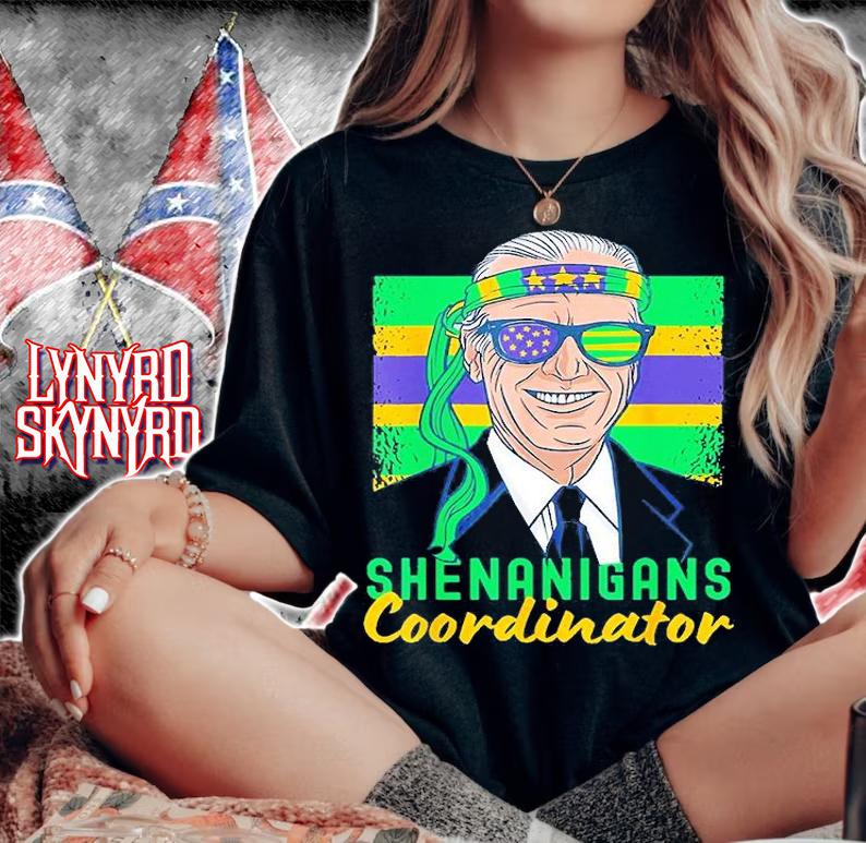 Biden Mardi Gras Shenanigans Coordinator T-Shirt t-shirt