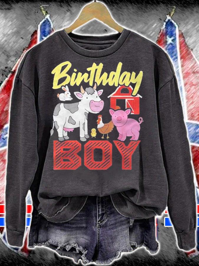 Birthday Boy Crew Farm Animals Birthday Party Supplies Gift Shirt t-shirt