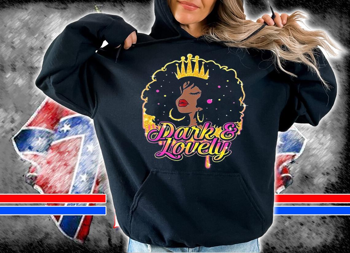 Black History Dark Lovely Black Queen Black Girl T-Shirt t-shirt