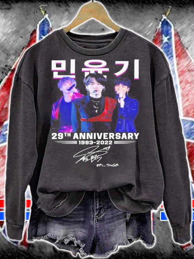 BTS Suga 29th anniversary 1993 2022 signature shirt t-shirt sweatshirt