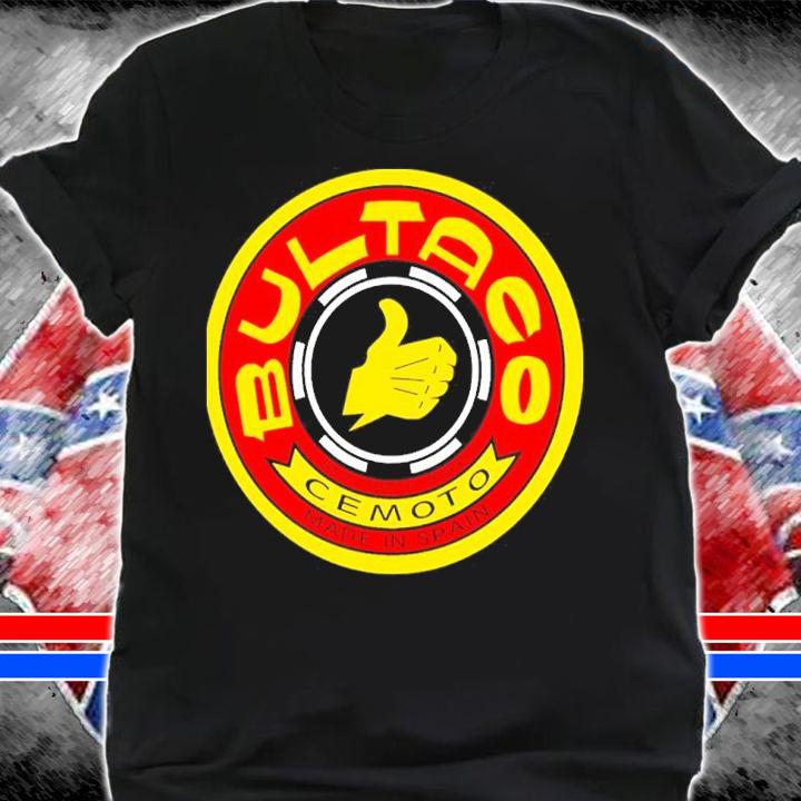 Bultaco Motorcycles Reg Trade Mark Cemoto Made In Spain Shirt t-shirt shirt