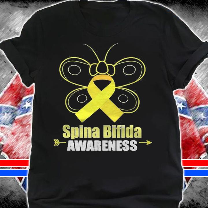 Butterfly Spina Bifida Ribbon Spina Bifida Awareness T-shirt t-shirt
