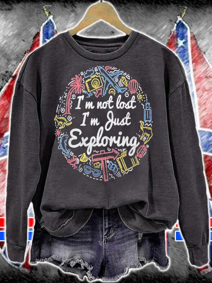 Im Not Lost Im Just Exploring Travel Vacation Shirt t-shirt