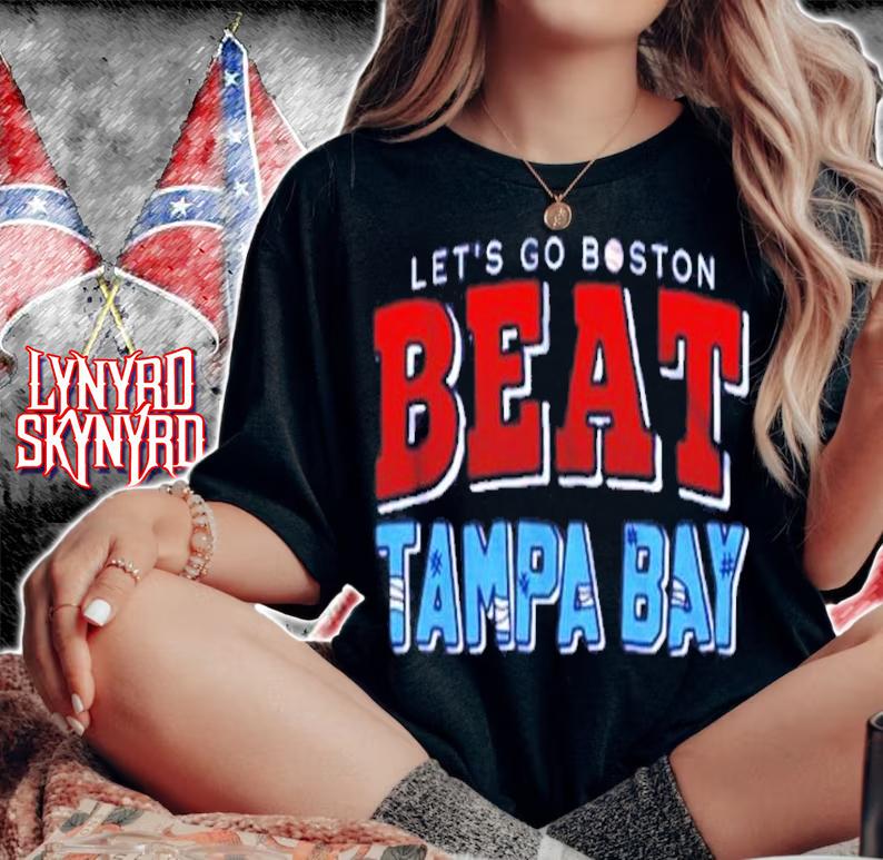 Let's go Boston Beat Tampa Bay baseball T-shirt t-shirt woman shirt
