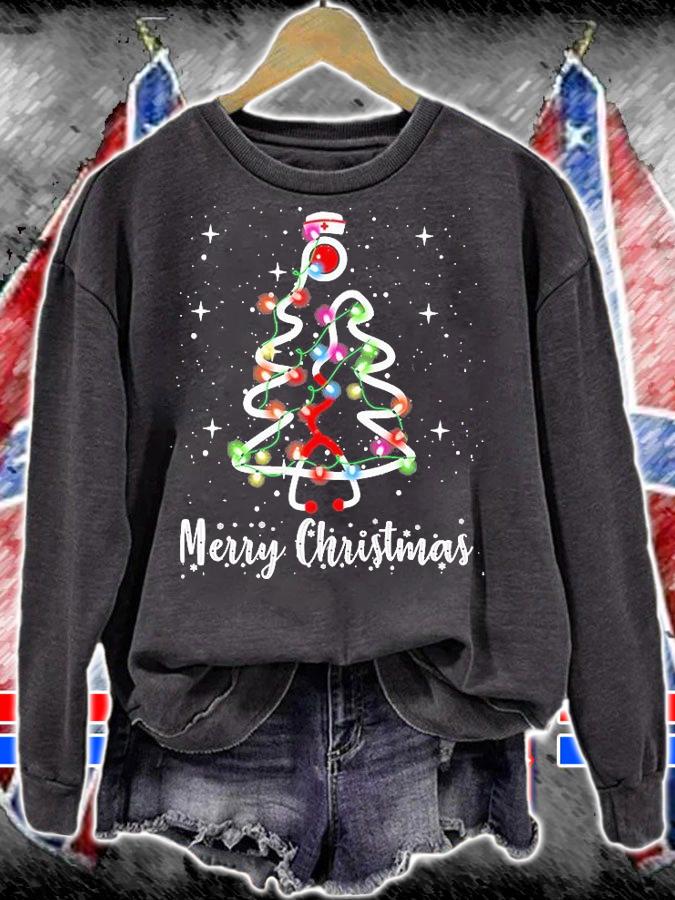 Nurse stethoscope tree Merry Christmas T-shirt t-shirt