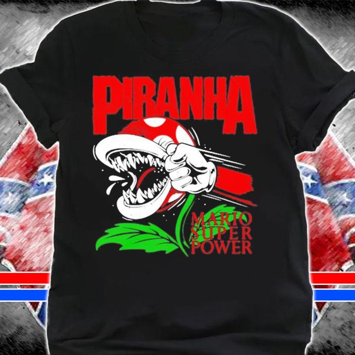 Piranha Mario Super Power Shirt t-shirt shirt