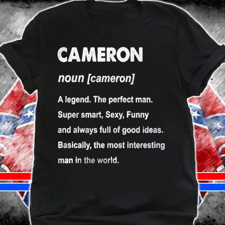 Cameron Name Definition Personalized Custom Shirt t-shirt