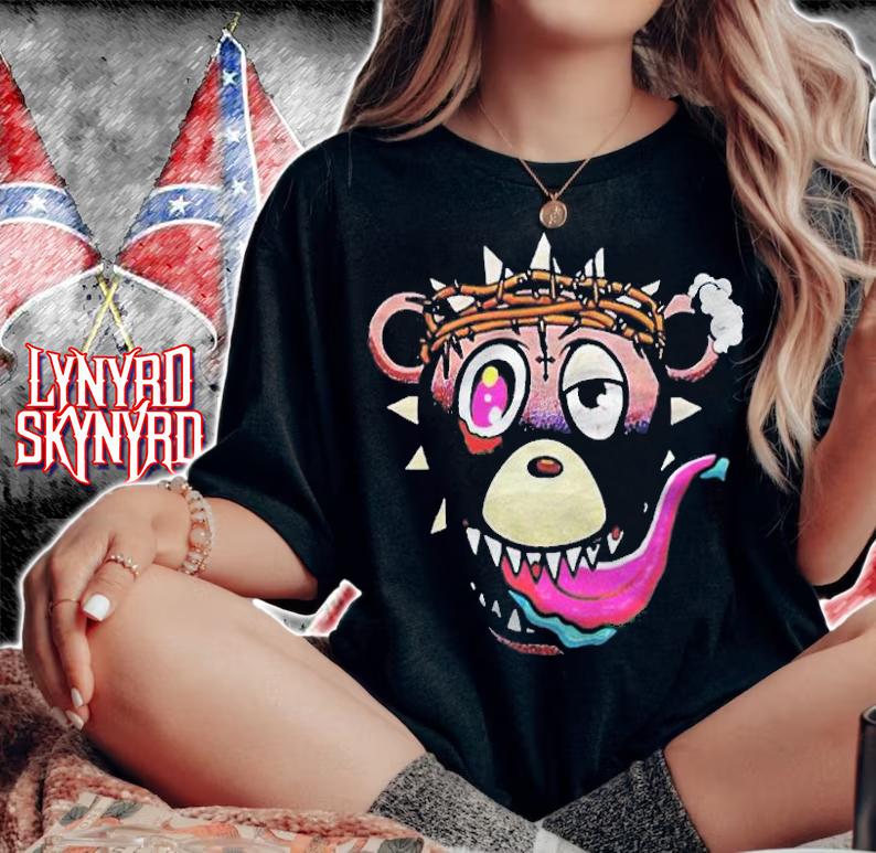 Glo gang crazy bear T-shirt t-shirt