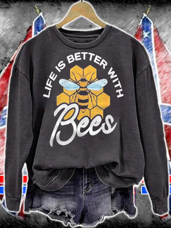Life Is Better With Bees Gifts For A Bee Keeper Bee Keeping Shirt t-shirt