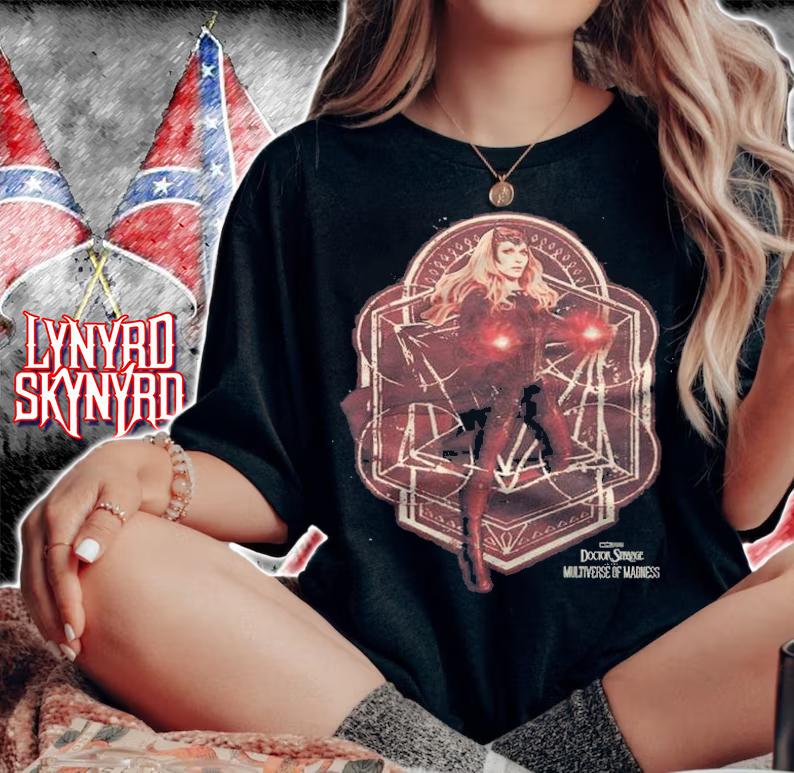 Marvel Dr. Strange Scarlet Witch Magic T-shirt t-shirt woman shirt