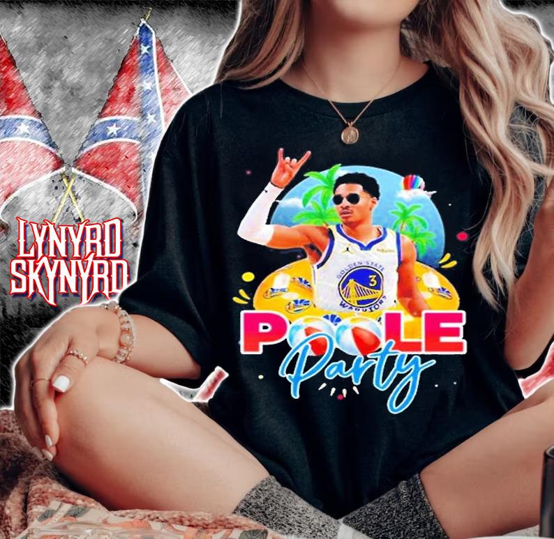 Poole Party Aloha Golden State Warriors T-Shirt t-shirt woman shirt
