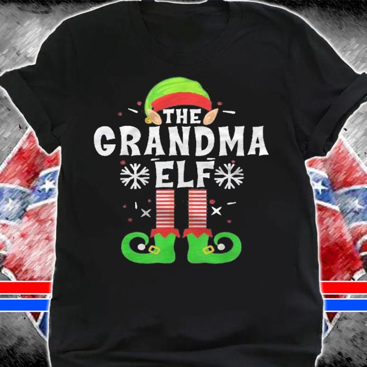 The Grandma Elf Christmas Funny Family Matching Pajamas Elf Shirt t-shirt shirt