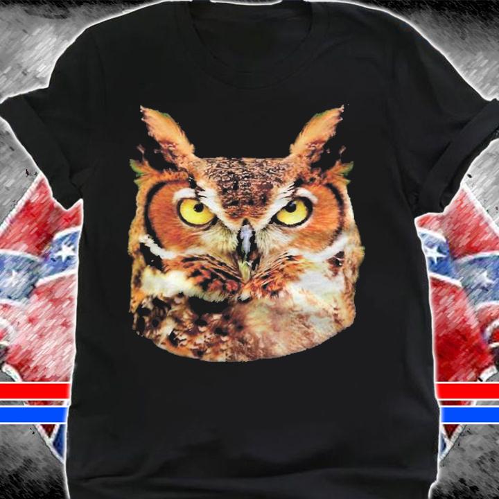 Great Horned Owl Head Owl Lover Shirt t-shirt