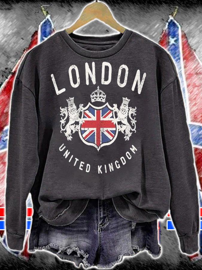 London Great Britain Vintage Crown T-Shirt t-shirt sweatshirt