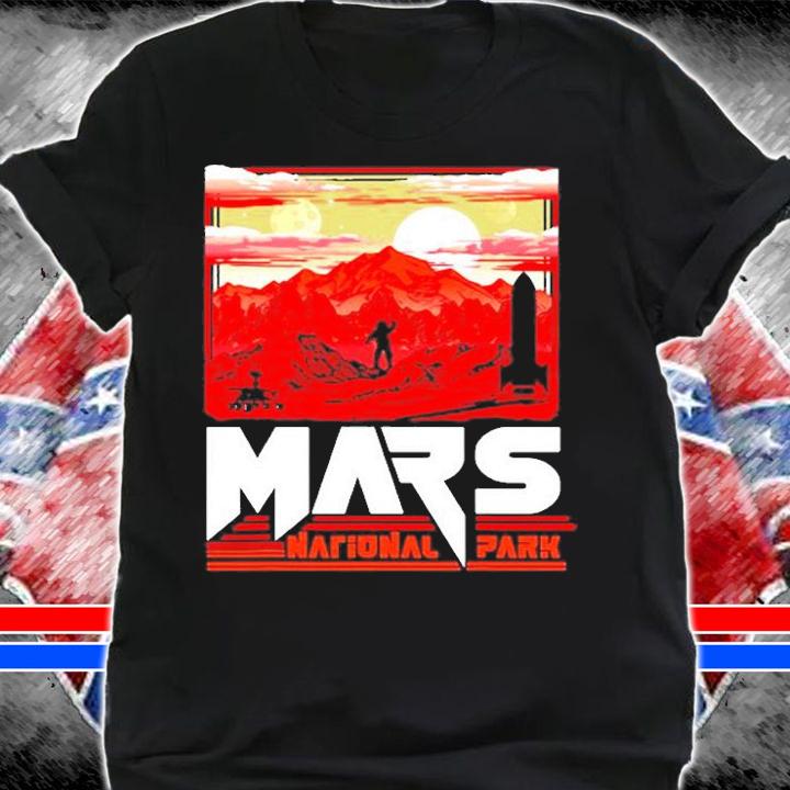 Mars National Park Vintage Sci-Fi Martian Exploration Space T-Shirt t-shirt shirt