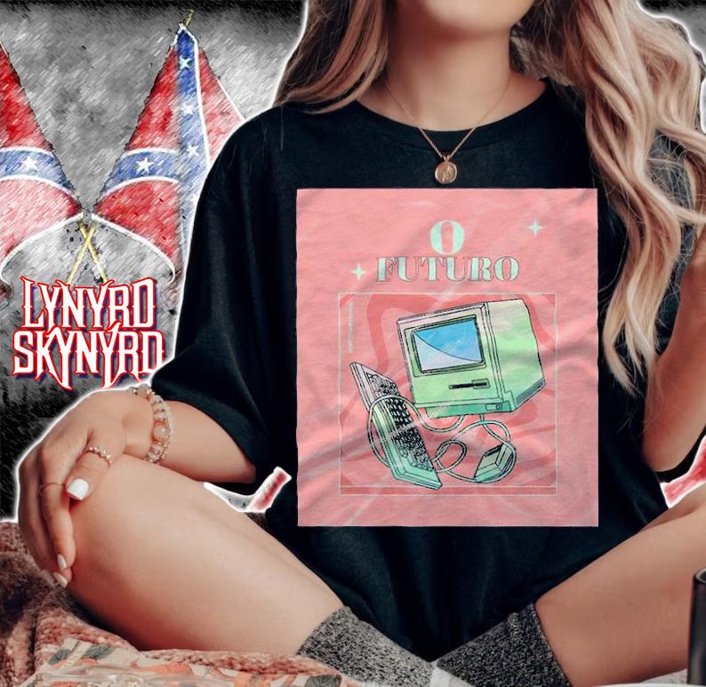 Old Vintage Computer with Waves T-shirt t-shirt