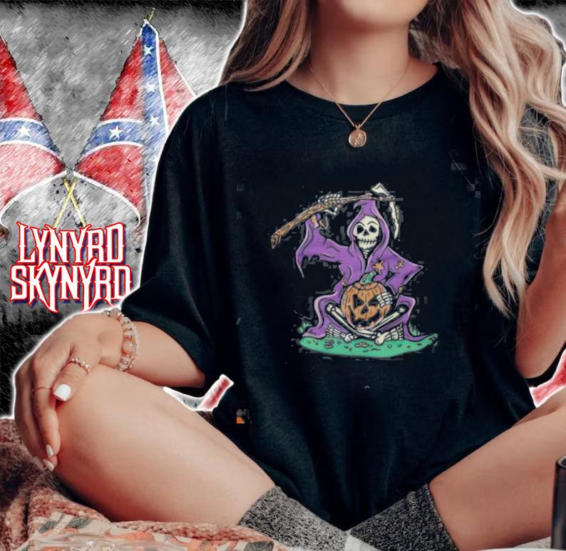 Pumpkin reaper T-shirt t-shirt woman shirt