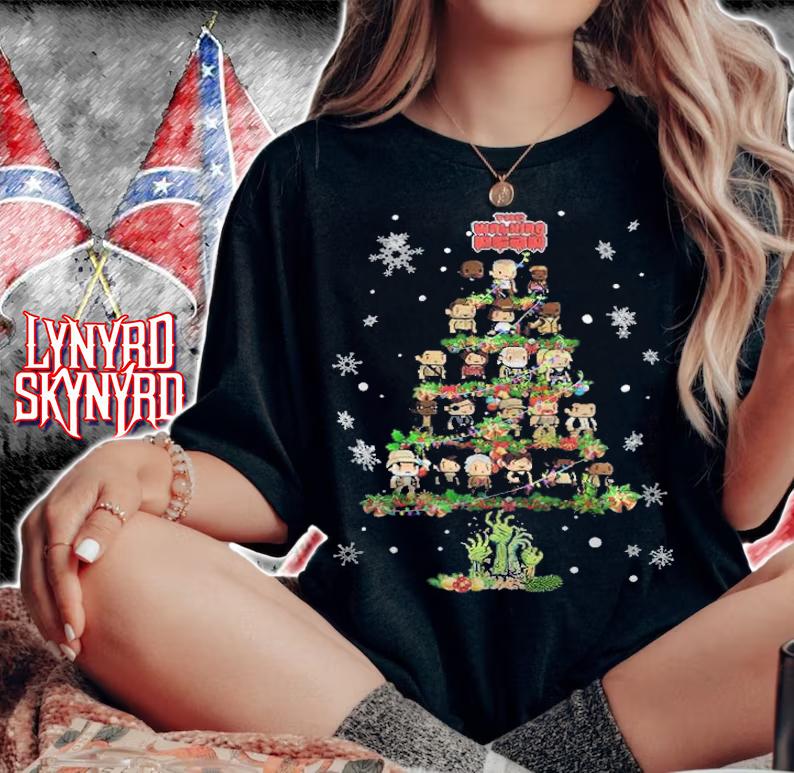 The Walking Dead Chibi Christmas Tree Shirt t-shirt woman shirt