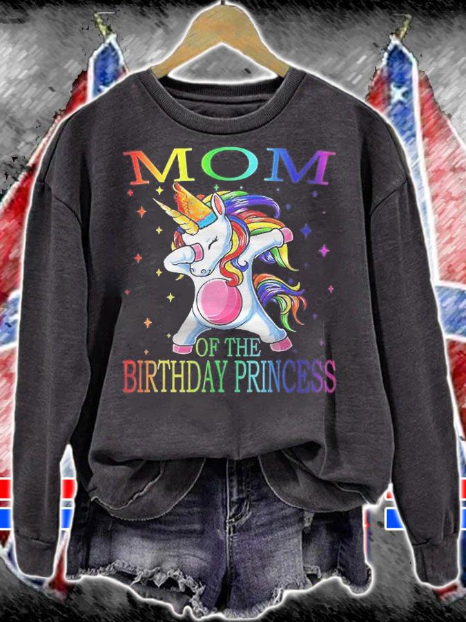 Mom Of The Birthday Princess Unicorn Shirt t-shirt