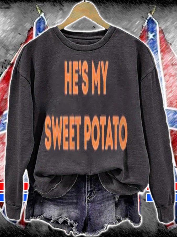 Cute Matching Couples Hes My Sweet Potato Shirt I Yam Halloween Shirt t-shirt sweatshirt
