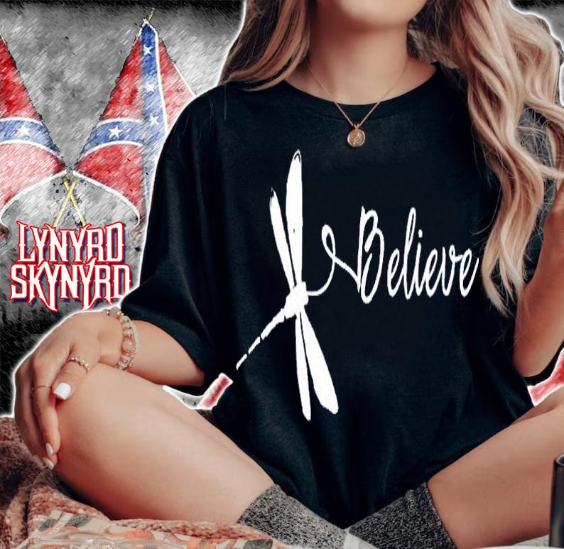 Dragonfly Believe T-Shirt t-shirt woman shirt