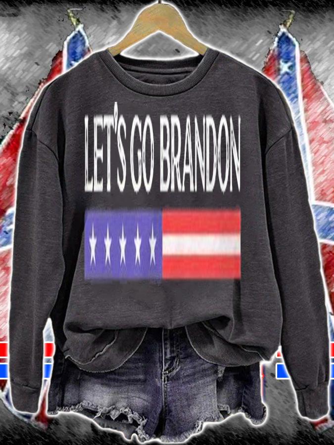 F Joe Biden let's Go Brandon Conservative Anti Liberal US Flag T-shirt t-shirt