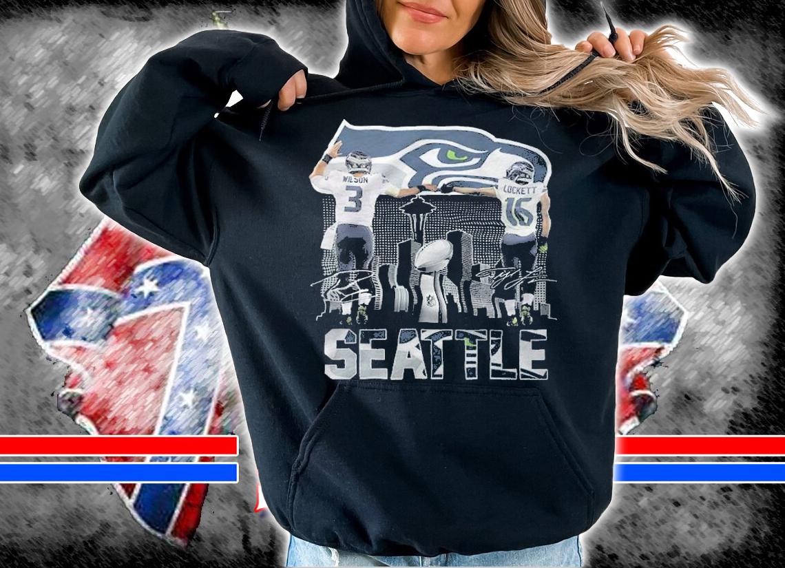 Seattle Wilson and Lockett signatures shirt t-shirt