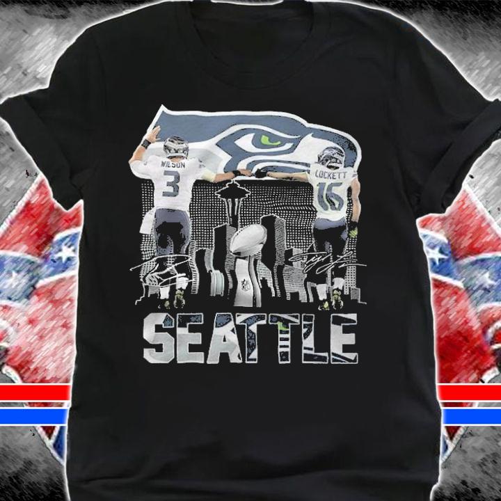 Seattle Wilson and Lockett signatures shirt t-shirt