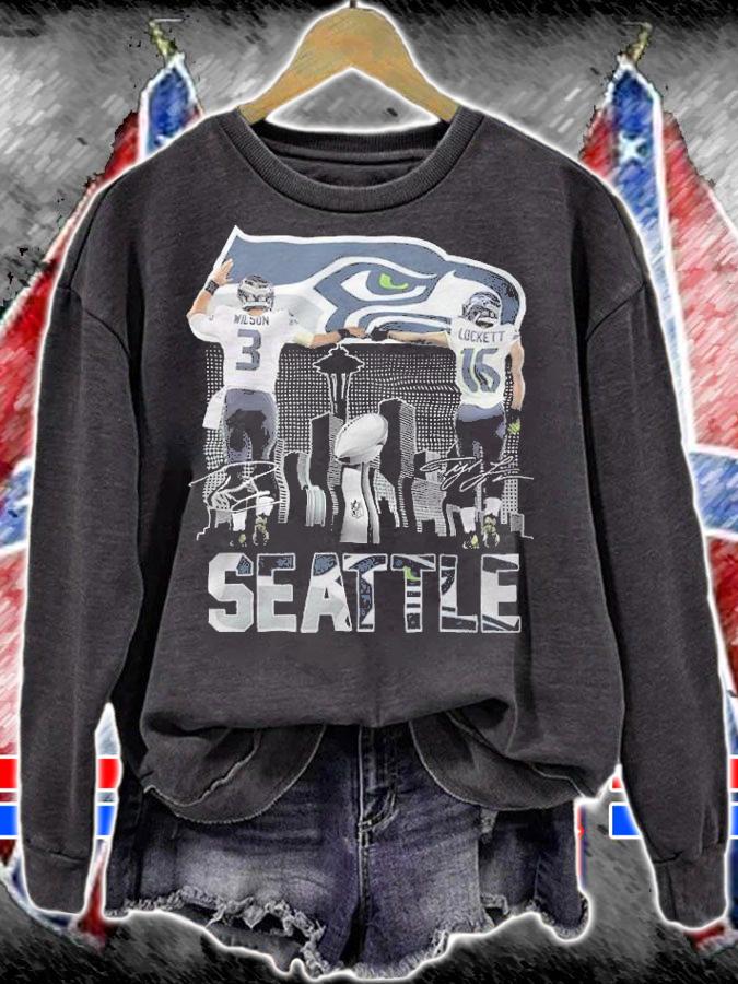 Seattle Wilson and Lockett signatures shirt t-shirt