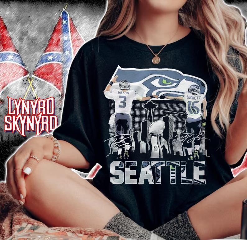 Seattle Wilson and Lockett signatures shirt t-shirt