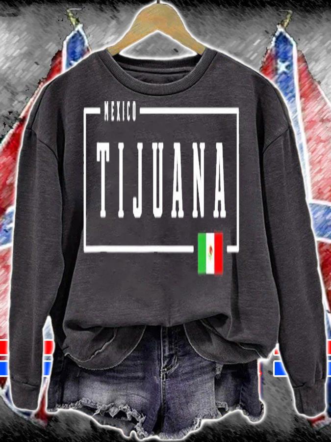 Tijuana City State Mexico Mexican Country Flag T-Shirt t-shirt sweatshirt