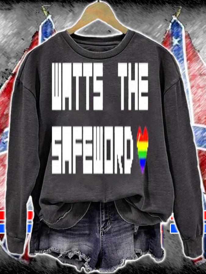 Watts The Safeword Pixel Pride T-Shirt t-shirt sweatshirt