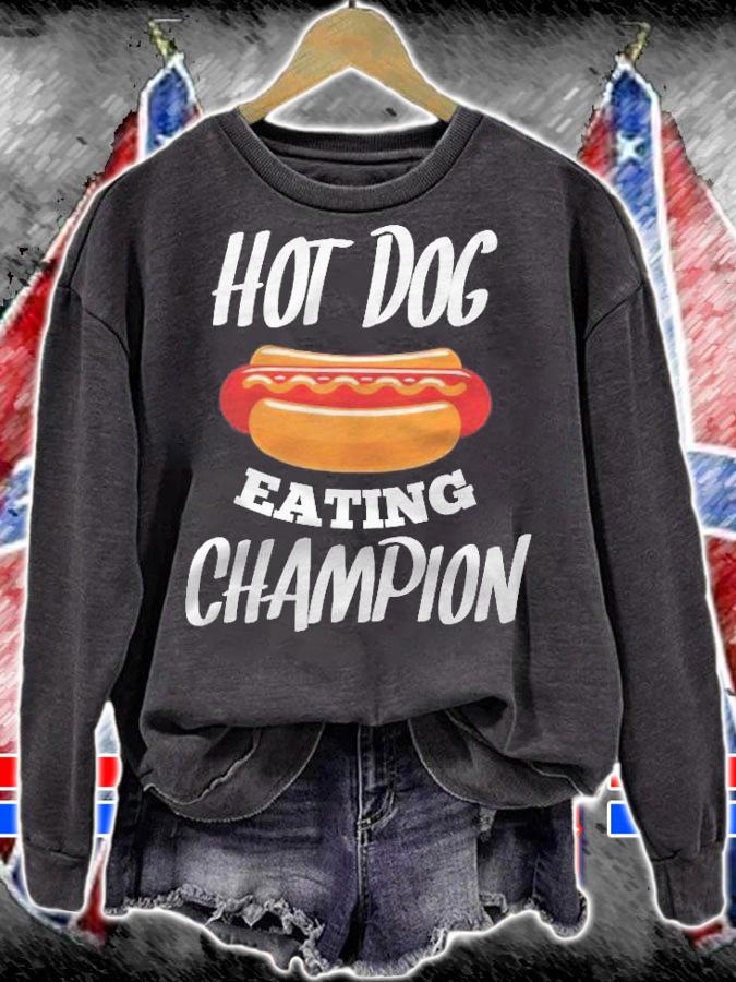 Hot Dog Eating Champion Funny Gift For Hot Dog T-shirt t-shirt sweatshirt