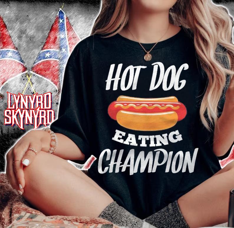 Hot Dog Eating Champion Funny Gift For Hot Dog T-shirt t-shirt woman shirt