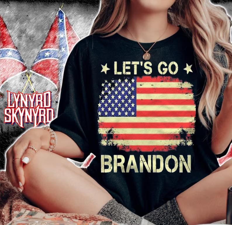 Lets Go Brandon American Flag Lets Go Brandon Shirt t-shirt
