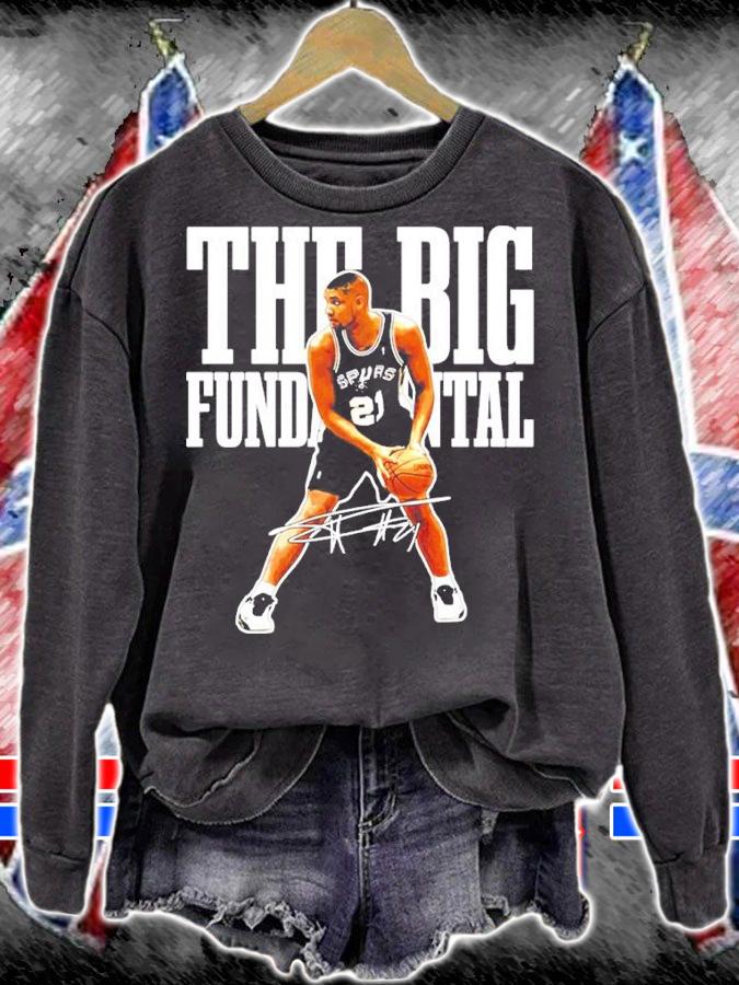 Tim Duncan The Big Fundamental Basketball Legend Signatures Shirt t-shirt sweatshirt