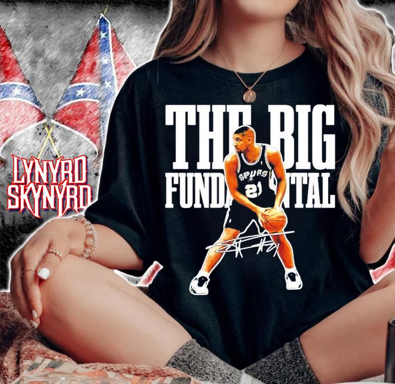 Tim Duncan The Big Fundamental Basketball Legend Signatures Shirt t-shirt woman shirt