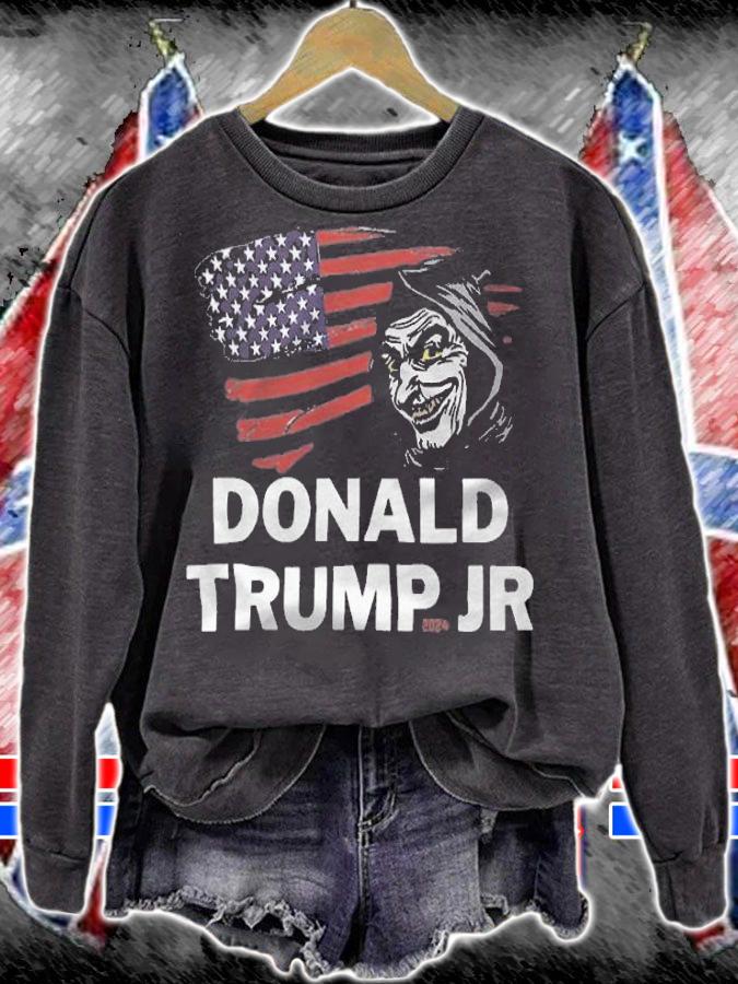 Donald Trump Jr 2024 US Flag With Funny T-Shirt t-shirt sweatshirt