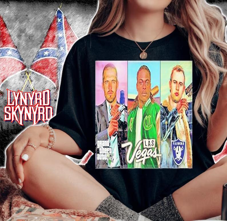 Grand Theft Auto Las Vegas And Raiders T-Shirt t-shirt woman shirt