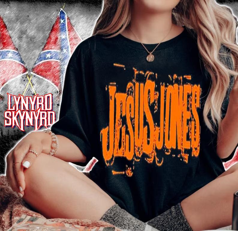Jesus Jones Logo T-Shirt t-shirt woman shirt