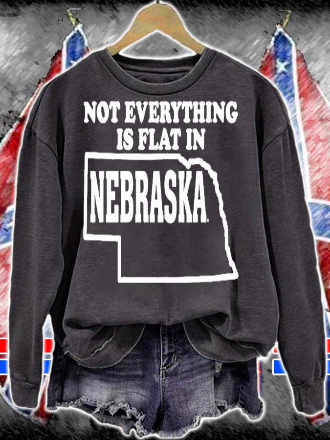 Not Everything Is Flat In Nebraska T-Shirt t-shirt sweatshirt
