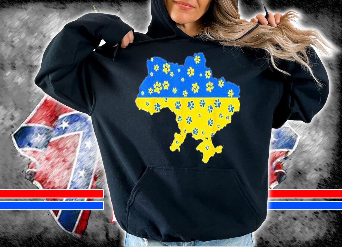 Paw Support Ukraine T-Shirt t-shirt
