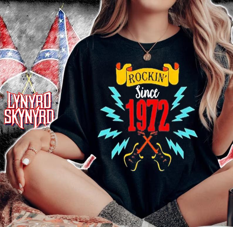 Rocking Since 1972 Retro T-Shirt t-shirt
