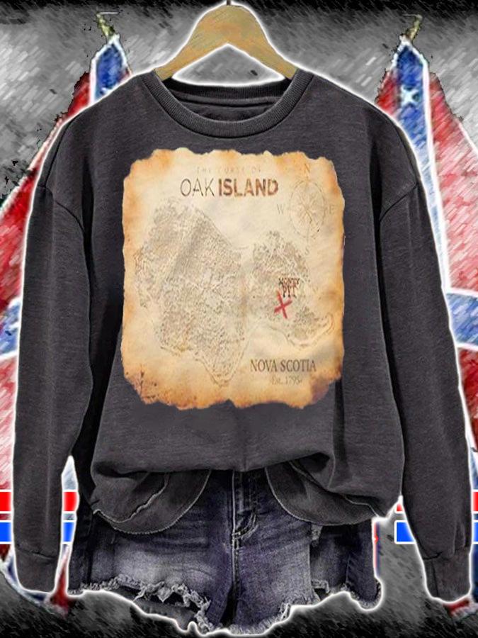 The Curse of Oak Island Nova Scotia est 1795 T-shirt t-shirt sweatshirt