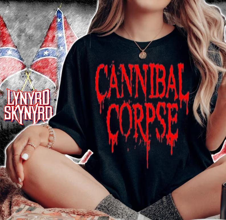 Cannibal Corpse logo T-shirt t-shirt woman shirt