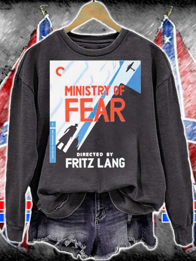 Ministry Of Fear Movie Poster Directed By Fritz Lang Shirt t-shirt sweatshirt