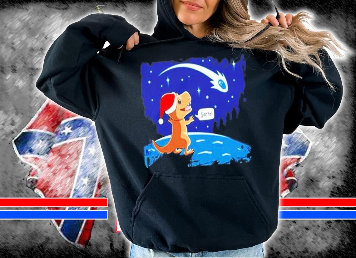 Santasaurus T-Rex Merry Rexmas Dino Santa Claus Dinosaur T-Shirt t-shirt
