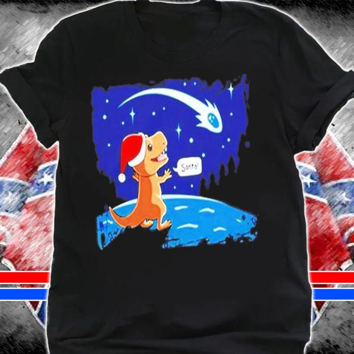 Santasaurus T-Rex Merry Rexmas Dino Santa Claus Dinosaur T-Shirt t-shirt