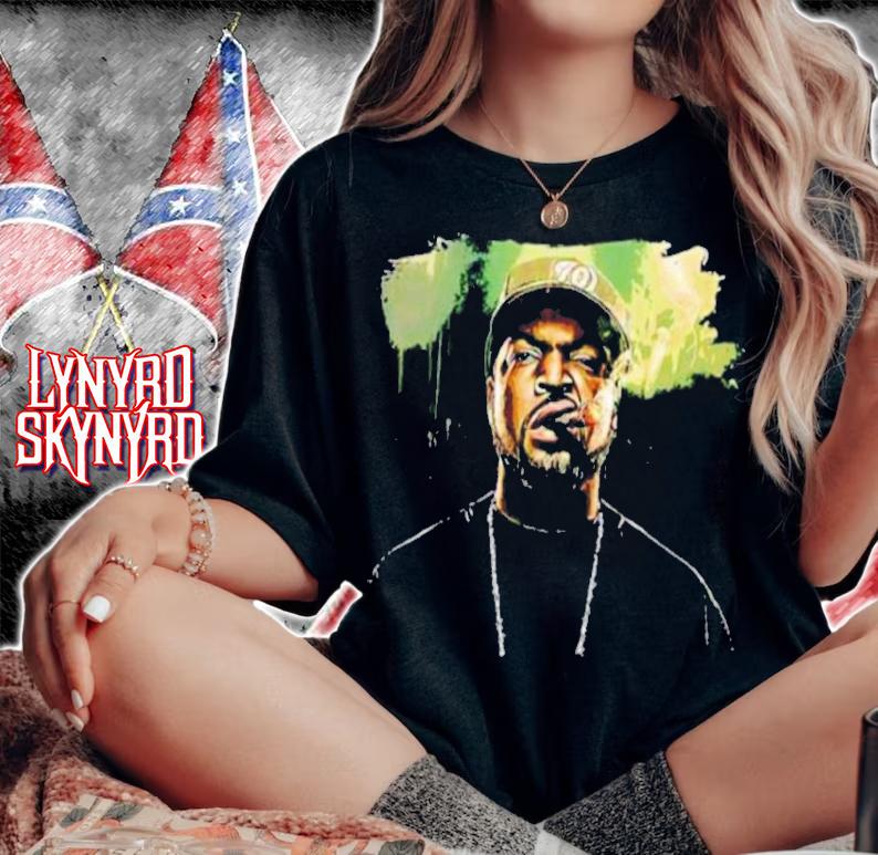 Smoke Man Ice Cube Design Shirt t-shirt woman shirt