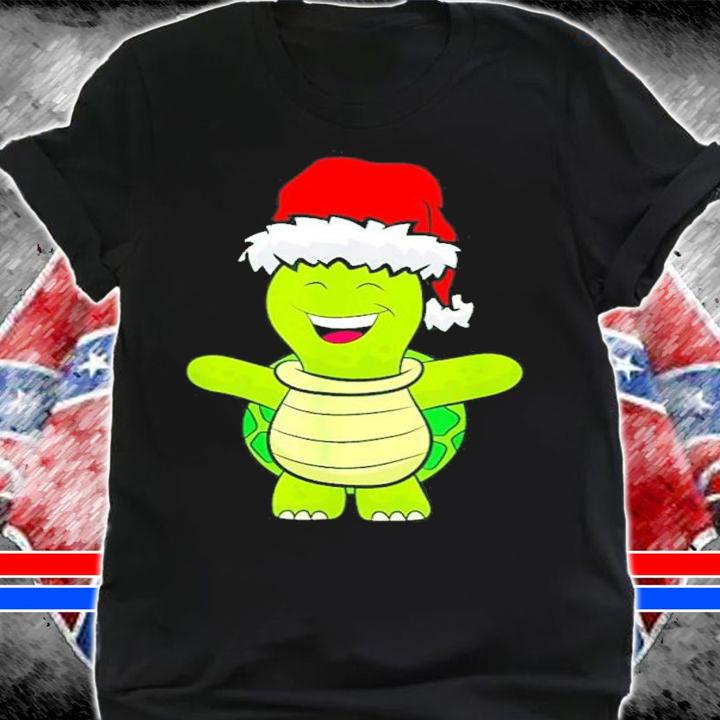 Turtle Santa Hat Christmas Shirt t-shirt shirt
